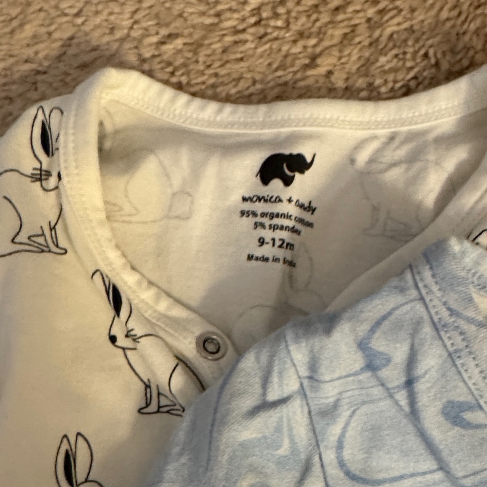 Cozy Kids Bodysuit Set - Navy and White - Picture 4 of 4